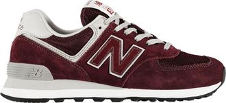 New Balance 574 Classic su&egrave;de sportschoenen voor heren (Wijn)