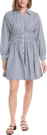 Julia Jordan Stripe Poplin Woven Mini Dress