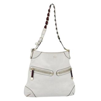 Gucci Pre-owned Shoulder Bags, female, White, Size: ONE SIZE Pre-owned Vintage Shoulder Bag