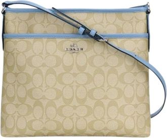 Coach Pre-owned Cross Body Bags, female, Beige, Size: ONE SIZE Pre-owned Plastic Shoulder Bag