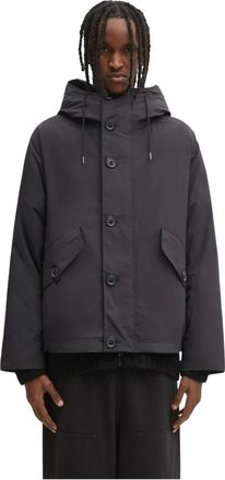C.P. Company Goggle Down Jacket - Heren - Gewatteerde jassen - Zwart - 2XL - Katoen - Jassen