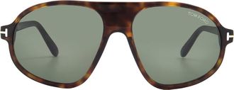 Tom Ford Erol Green Pilot Mens Sunglasses FT1178 52N 58