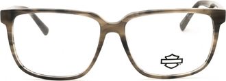 Harley-Davidson HD50123 Rectangular Acetate Eyeglasses - Gray