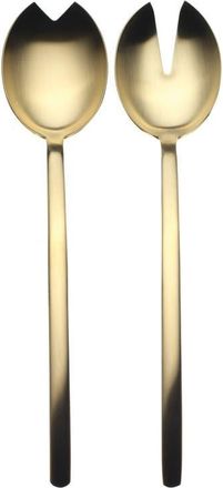 Mepra Brushed Salad Servers in Brushed Stainless Gold at Nordstrom