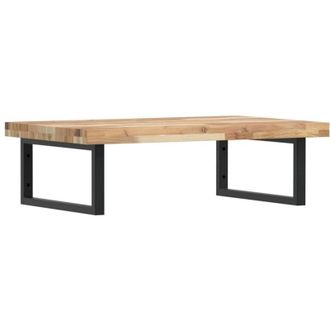 vidaXL Estante De Lavabo De Pared Acero Y Madera Maciza De Acacia Vidaxl