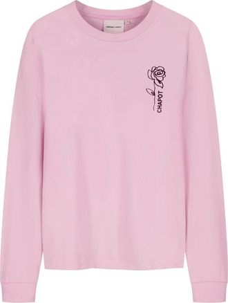 Fab By Fabienne Chapot Madeleine Perfect LS T-shirt - Dames - Longsleeves - Roze - XS - Katoen - Tops