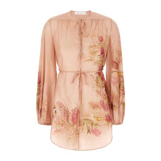 Zimmermann Dames, Blouses & Shirts, Roze, Maat: M Zijde