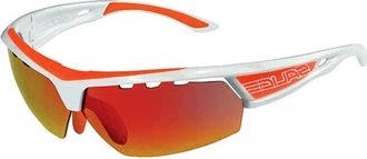 Salice 005 RW B BIANCO-ARANCIO/RW ROSSO Mens Sunglasses White Size Large
