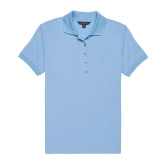 Brooks Brothers Polo in piqu&eacute; di cotone Supima elasticizzato - - Tops - Donna - Blu - L