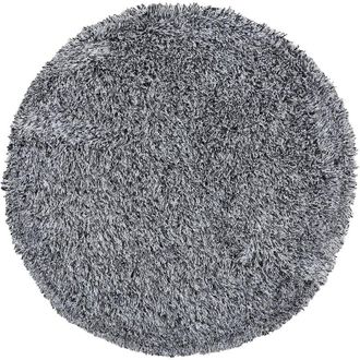 Beliani Beliani - Modern Living Room Round Area Rug Shaggy High-Pile 140 cm Black and White Cide