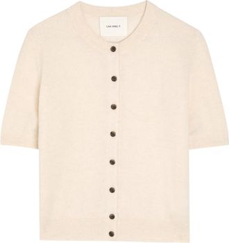 Lisa Yang Marene Cashmere Cardigan - Beige - 2 (UK 12-14 / M-L)