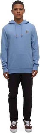 tentree Sasquatch Hoodie in Lakeside Blue Heather/fishing at Nordstrom, Size Xx-Large