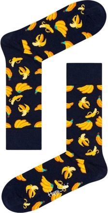 Happy Socks Ondergoed, Dames, Zwart, S, Katoen, Zwarte Crew Sokken