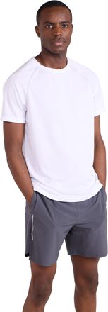 Mountain Warehouse Endurance Mens T-Shirt - Breathable Tee, UPF50 Protection, Lightweight Shirt, Comfortable & Quick Drying Top - for Gym, Travelling, Running White S