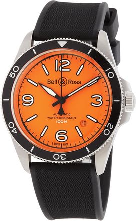 Bell & Ross Pre-owned Bell and Ross BR V2-92 Automatic Orange Dial Mens Watch BR V2-92 OSTSRB