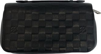 Louis Vuitton Black Onyx Leather Long Wallet (Bi-Fold) (Pre-Owned)