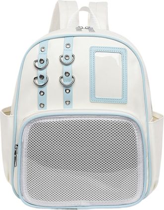 Generic Badge Display Backpack - Casual Shoulder Bag, Multi-layered Travel Backpack, Cute PU Multipurpose Organizer Purse For Work Fitness Everyday Sports Tra