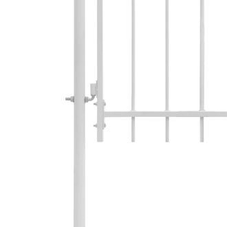 Berkfield Home Elegant Garden Gate Steel 1x2 m White
