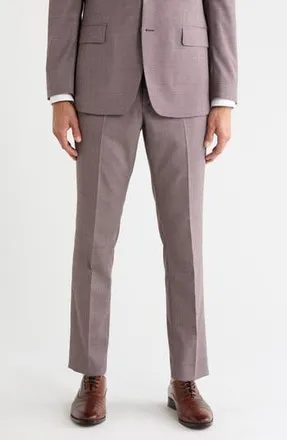 Original Penguin Houndstooth Wool Blend Pants in Mauve at Nordstrom Rack, Size 28 X 30