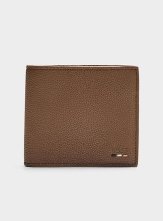 BOSS Mens Khaki faux-leather wallet