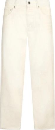 Roberto Cavalli Klassieke Denim Jeans - Heren - Regular Fit Jeans - Beige - W32 - Denim - Jeans