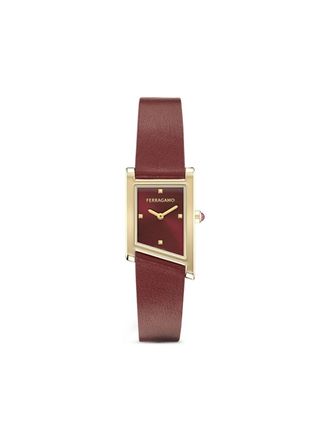 Ferragamo Asymetrique 37mm watch - women - Sapphire Crystal/stainless steel - One Size - Gold