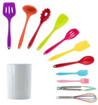 MegaChef Silicone Cooking Utensils, Set of 12 in Multi at Nordstrom