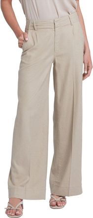 NYDJ Nydj Mona Feather Linen-Blend Wide Leg Jean