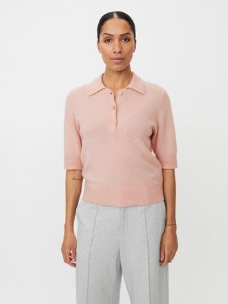 Masai MaFynoria Knitted Polo Sweater in Primrose at Nordstrom, Size Xx-Large