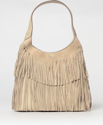 HUGO BOSS Borsa Lenah in camoscio con frange