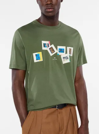 Paul Smith Mens Instant photo graphic T-shirt