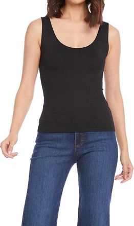 Karen Kane Scoop Tank In Black