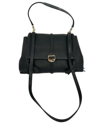 Chlo&eacute; Black Calfskin Leather Medium Penelope Shoulder Bag (Authentic Pre- Loved)