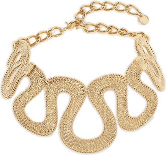 Carolina Herrera Collana a catena Wave - Oro