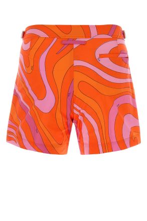 Emilio Pucci Nylon Swimming Shorts - Orange
