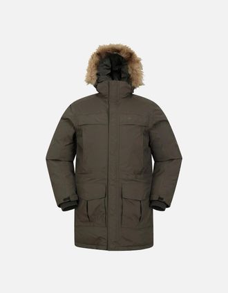 Mountain Warehouse Mens Mountain Warehouse Mens Antarctic Extreme Waterproof Down Jacket - Green - Size: Regular/36