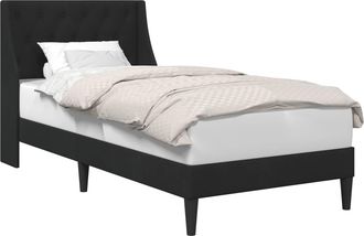 vidaXL Estructura De Cama Con Cabecera Negro 100 X 200 Cm Terciopelo Vidaxl