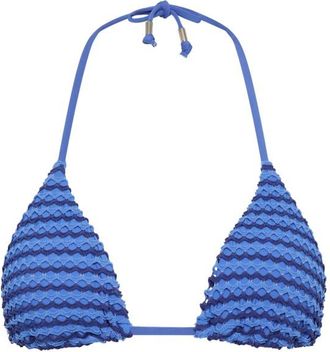 Seafolly Mesh Effect Slide Tri Bikini-Top f&uuml;r Damen | blau