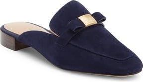 Cole Haan Pasha Bow Mule in Midnight Moon Suede at Nordstrom Rack, Size 6.5