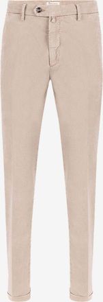 Bsettecento Slim-Fit-Hose aus Lyocell-Baumwolle und Seide