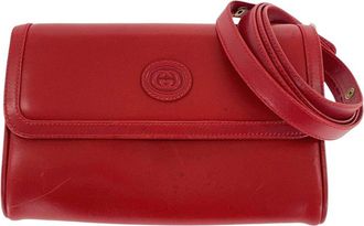 Gucci Red Calfskin 2Way Shoulder Bag (Authentic Pre-Loved)