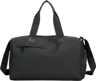 Generic Compatible For Outdoor Leisure Fitness Bag Wet And Dry Separation Travel Large Capacity Personalized Short Trip Casual Luggage(Black)