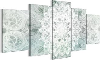 OEM Cuadro Sobre Lienzo Italiano De 100 X 50 Cm, Pent&aacute;ptico, Estilo Boho, Fondos Y Estampados. Cuadro Sobre Lienzo Italiano De 200 X 100 Cm, Pent&aacute;ptico, E