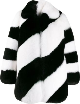 Saint Laurent Faux Fur Shearling Jassen - Dames - Jassen - Wit - S - Jassen