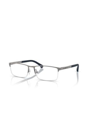 Emporio Armani 55mm Rectangle optical glasses in Grey at Nordstrom