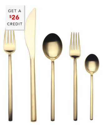 Mepra 5Pc Flatware Set With $26 Credit