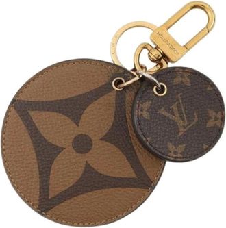 Louis Vuitton Vintage, unisex, Bruin, ONE Size, Pre-owned Canvas Sleutelhanger