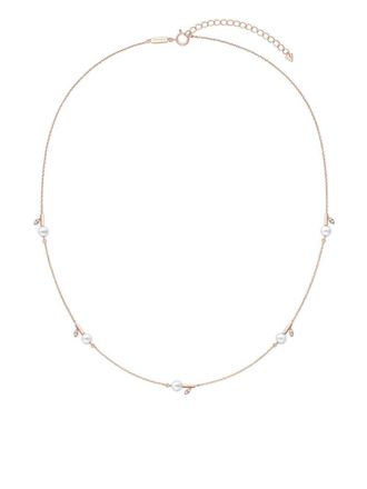 Tasaki 18kt rose gold Kugel pearl and diamond necklace - Pink
