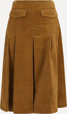Tory Burch Corduroy pleated Skirt Female 4