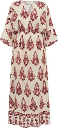 Lollys Laundry Maxi Jurken - Dames - Maxi kleedjes - Beige - S - Kleedjes